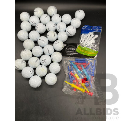 CALLWAY Warbird Golf Balls and GOLFCRAFT Tees