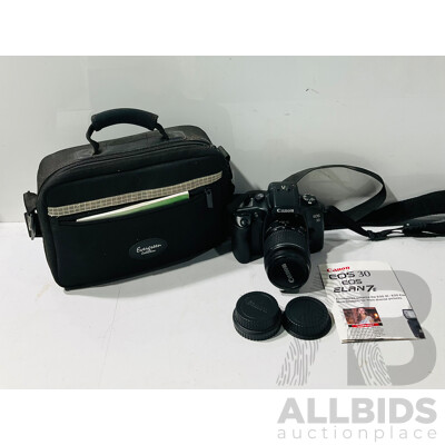 Canon EOS 30 Elan7e Camera with Evergreen Collection Camera Case