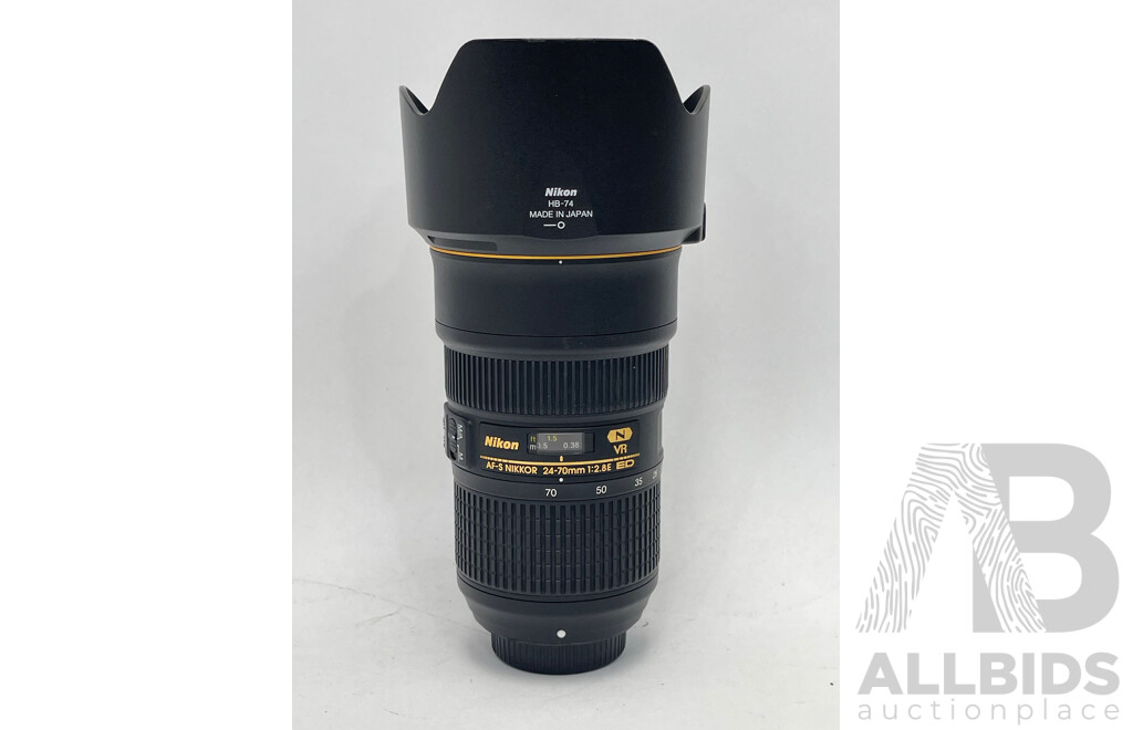 Nikon 24-70 AF-S Nikkor F/2.8E ED VR Lens