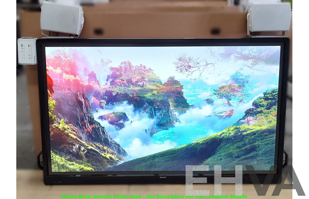 Sharp (PN-70TB3) 70-Inch LED Backlit FHD (1080p) LCD Touchscreen Display Screen