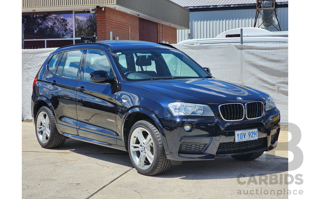 7/2013 Bmw X3 Xdrive 20d F25 MY13 4d Wagon Black 2.0L