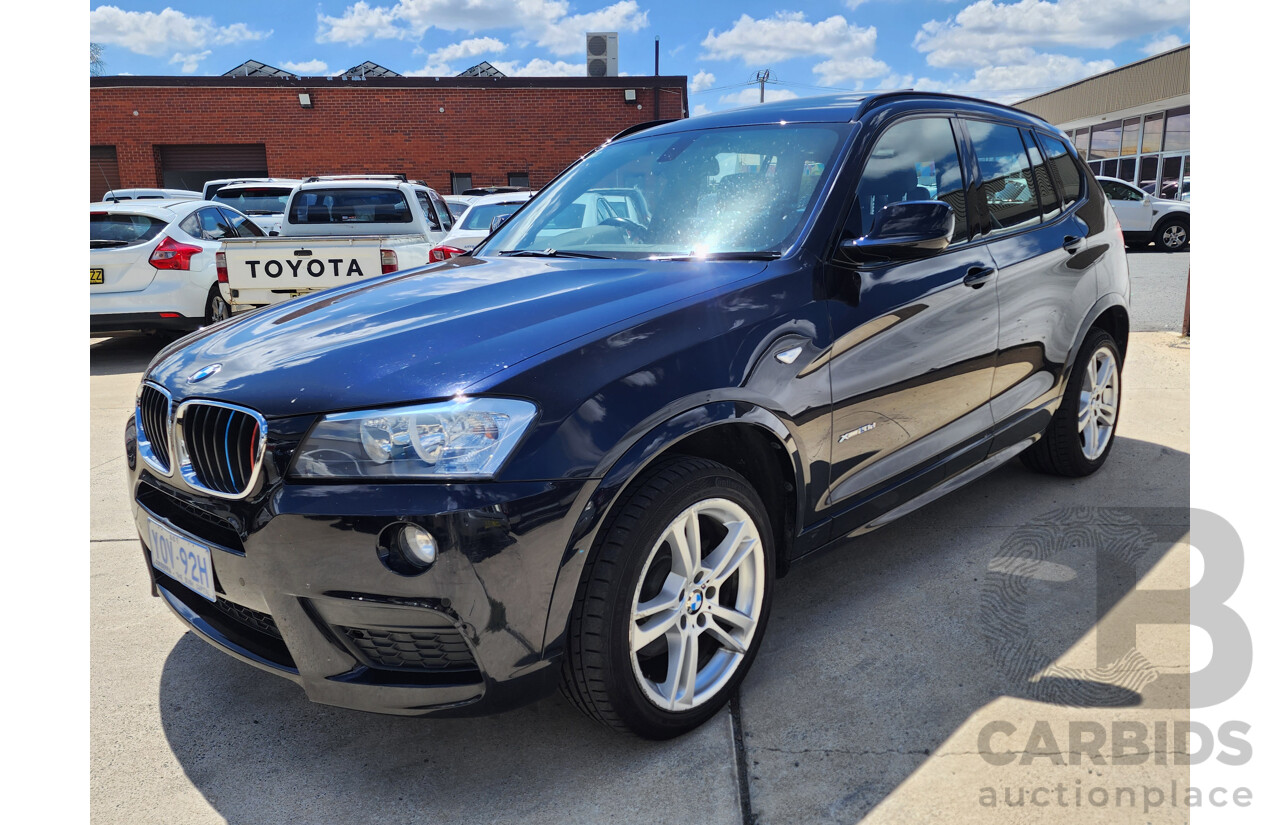 7/2013 Bmw X3 Xdrive 20d F25 MY13 4d Wagon Black 2.0L