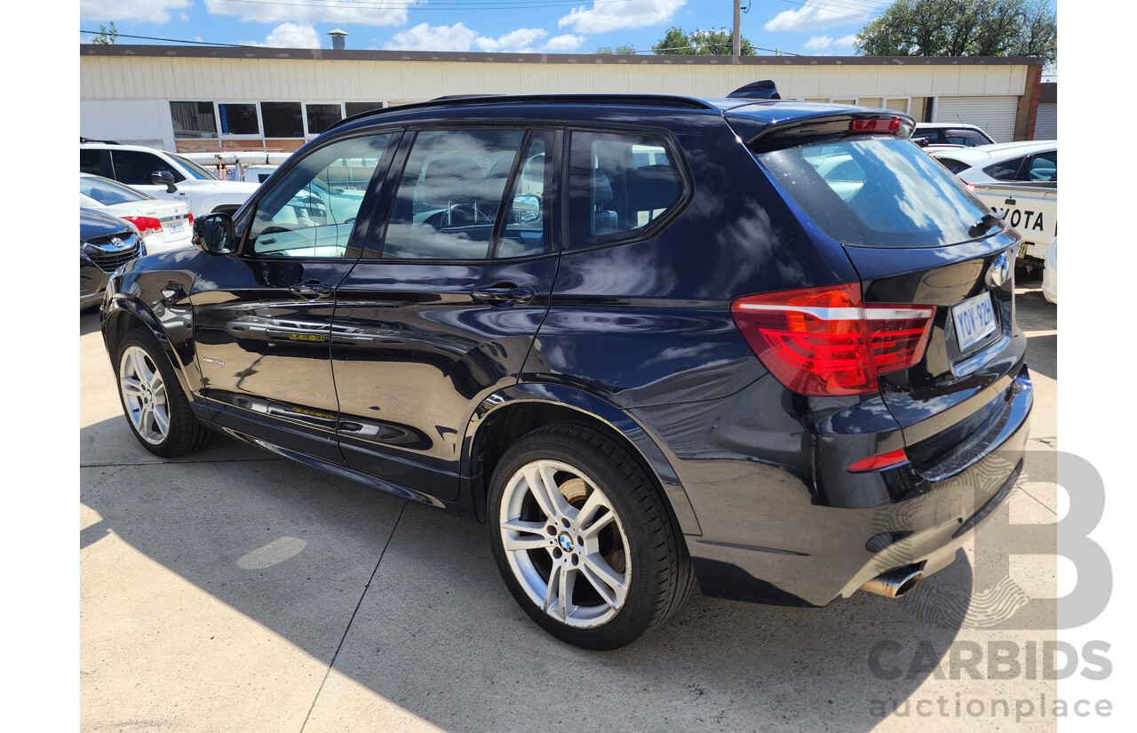 7/2013 Bmw X3 Xdrive 20d F25 MY13 4d Wagon Black 2.0L