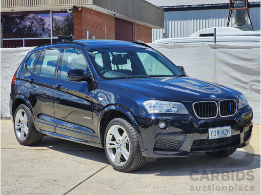 7/2013 Bmw X3 Xdrive 20d F25 MY13 4d Wagon Black 2.0L