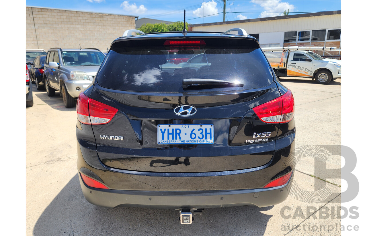 9/2011 Hyundai Ix35 Highlander (awd) LM MY11 4d Wagon Black 2.0L