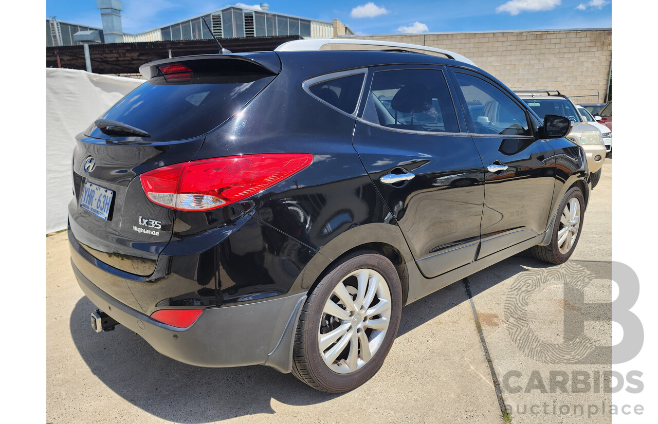 9/2011 Hyundai Ix35 Highlander (awd) LM MY11 4d Wagon Black 2.0L