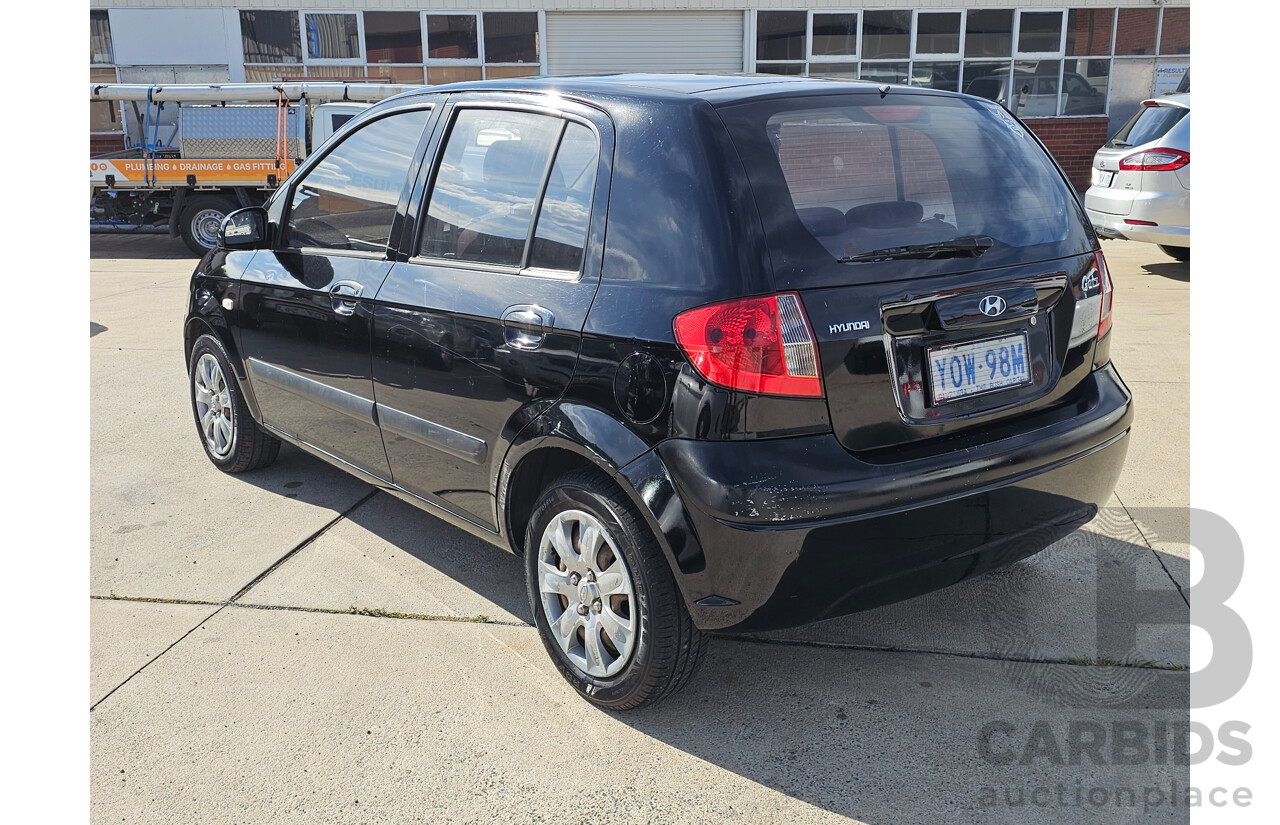 8/2009 Hyundai Getz S TB MY09 5d Hatchback Black 1.4L