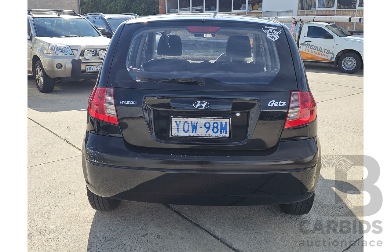 8/2009 Hyundai Getz S TB MY09 5d Hatchback Black 1.4L