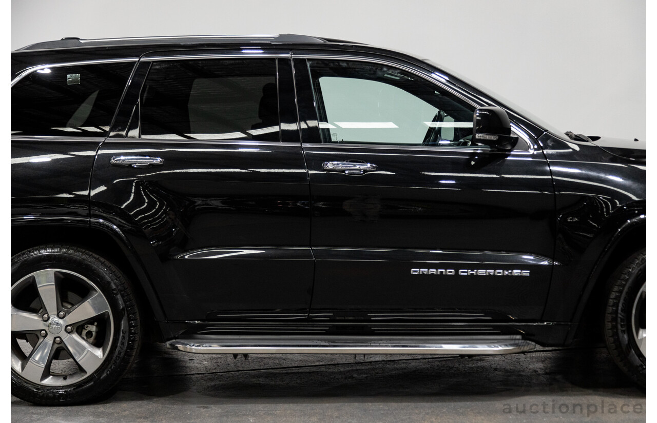 9/2015 Jeep Grand Cherokee Overland (4x4) WK MY15 4d Wagon Brilliant Black Pearl Turbo Diesel 3.0L