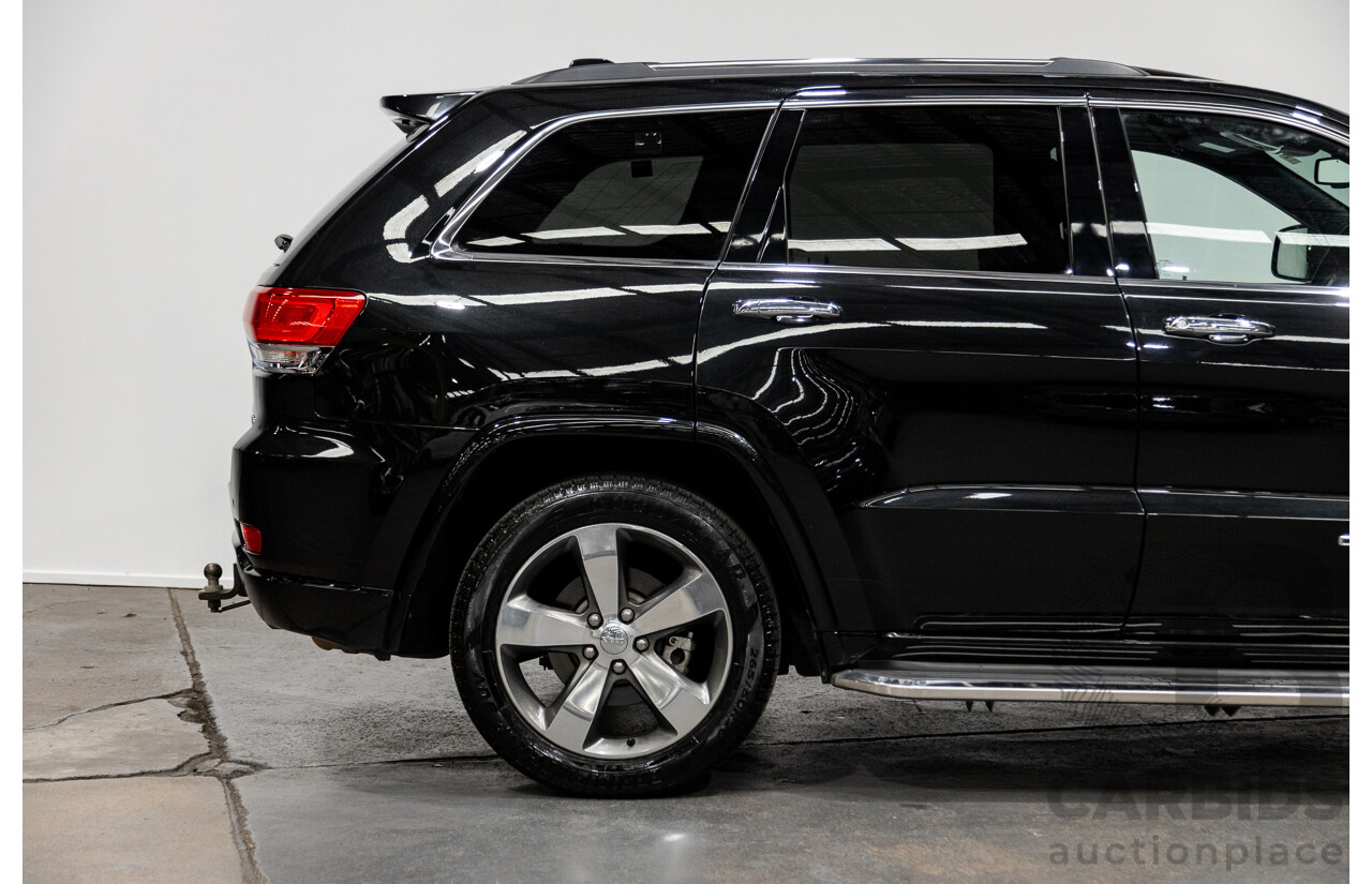 9/2015 Jeep Grand Cherokee Overland (4x4) WK MY15 4d Wagon Brilliant Black Pearl Turbo Diesel 3.0L