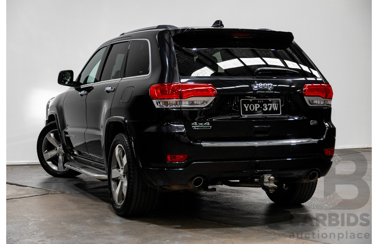 9/2015 Jeep Grand Cherokee Overland (4x4) WK MY15 4d Wagon Brilliant Black Pearl Turbo Diesel 3.0L