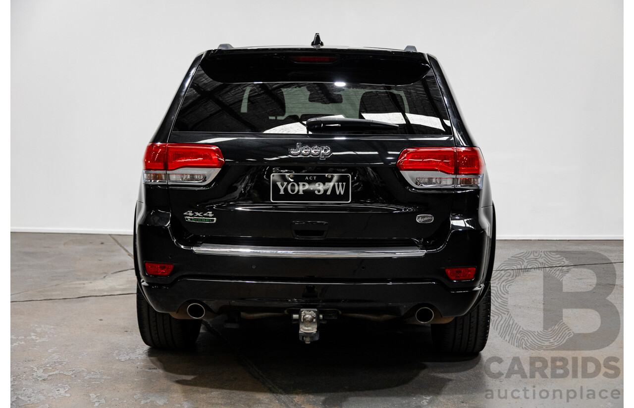 9/2015 Jeep Grand Cherokee Overland (4x4) WK MY15 4d Wagon Brilliant Black Pearl Turbo Diesel 3.0L