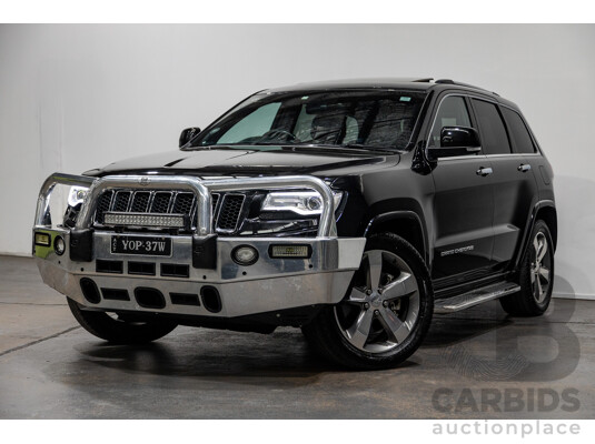 9/2015 Jeep Grand Cherokee Overland (4x4) WK MY15 4d Wagon Brilliant Black Pearl Turbo Diesel 3.0L