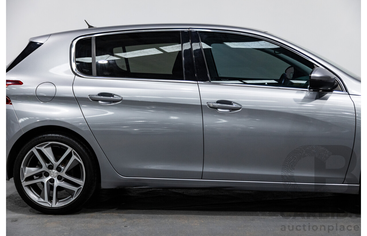 2/2015 Peugeot 308 Allure Premium T9 5d Hatchback Artense Grey Turbo 1.6L