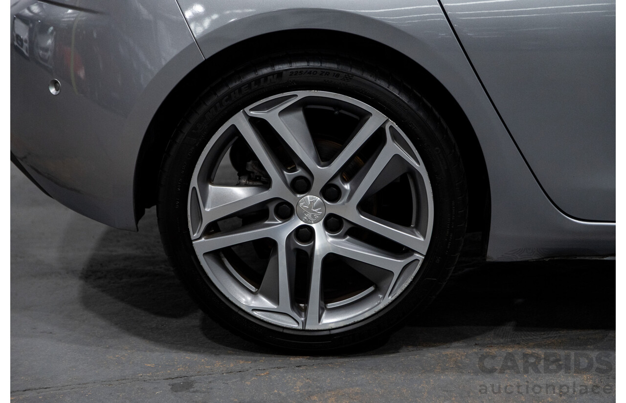 2/2015 Peugeot 308 Allure Premium T9 5d Hatchback Artense Grey Turbo 1.6L