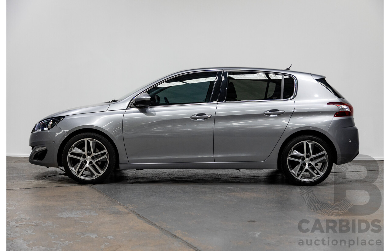 2/2015 Peugeot 308 Allure Premium T9 5d Hatchback Artense Grey Turbo 1.6L