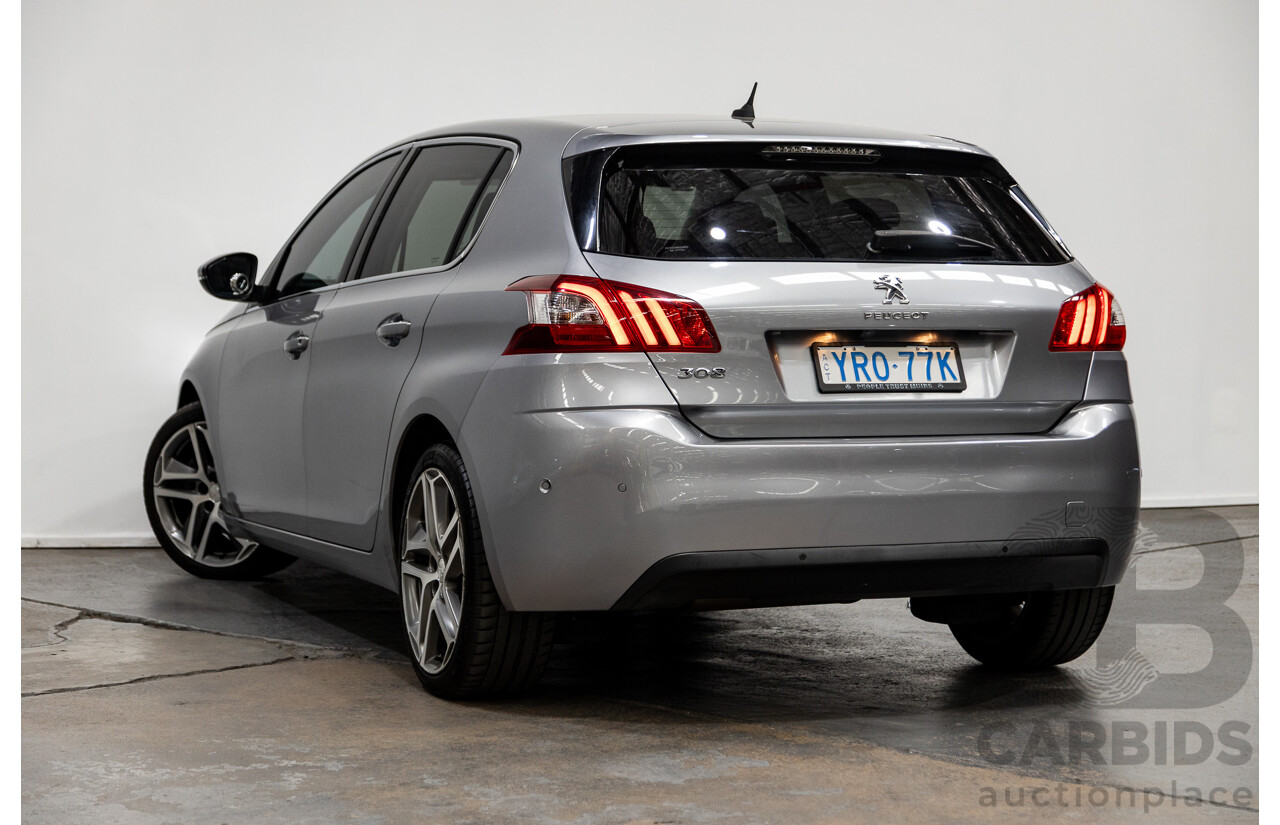 2/2015 Peugeot 308 Allure Premium T9 5d Hatchback Artense Grey Turbo 1.6L