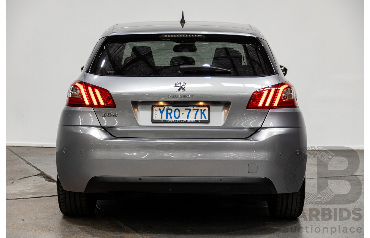 2/2015 Peugeot 308 Allure Premium T9 5d Hatchback Artense Grey Turbo 1.6L
