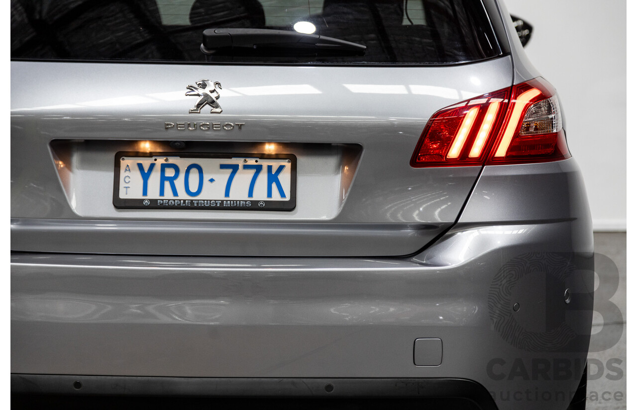 2/2015 Peugeot 308 Allure Premium T9 5d Hatchback Artense Grey Turbo 1.6L