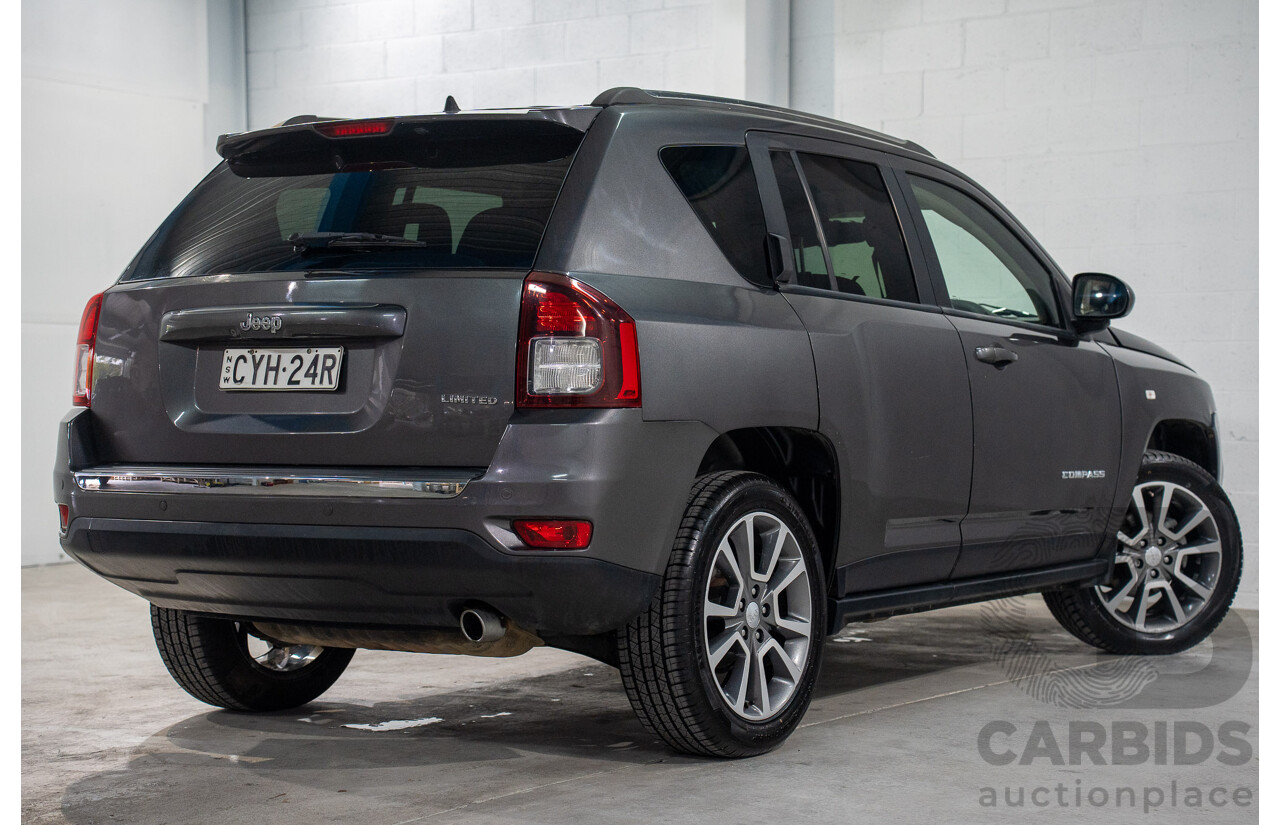 6/2015 Jeep Compass Limited (4x4) MK MY15 4d Wagon Granite Crystal Pearl 2.4L