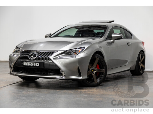 9/2015 Lexus RC350 Luxury GSC10R 2d Coupe Sonic Titanium Silver 3.5L