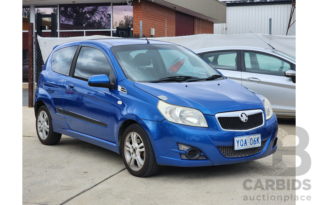 6/2010 Holden Barina  TK MY10 3d Hatchback Blue 1.6L