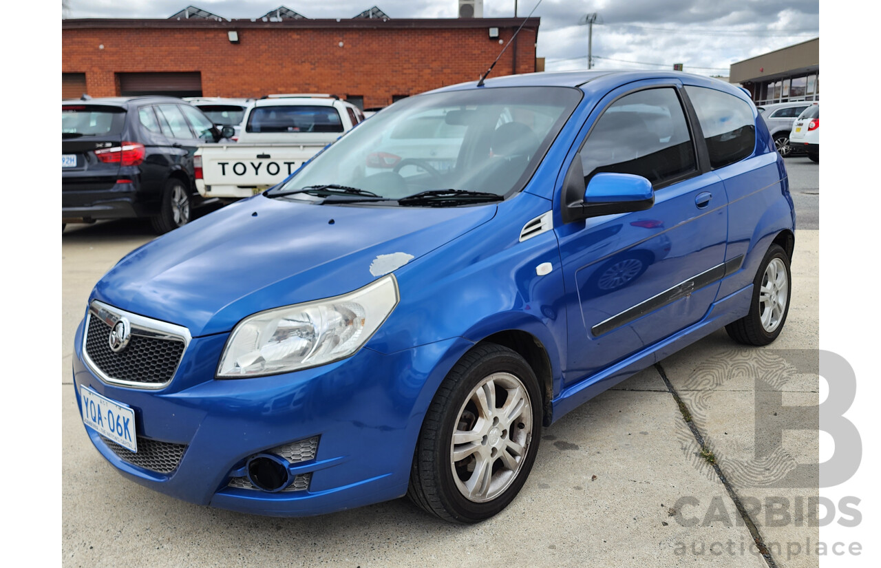 6/2010 Holden Barina  TK MY10 3d Hatchback Blue 1.6L