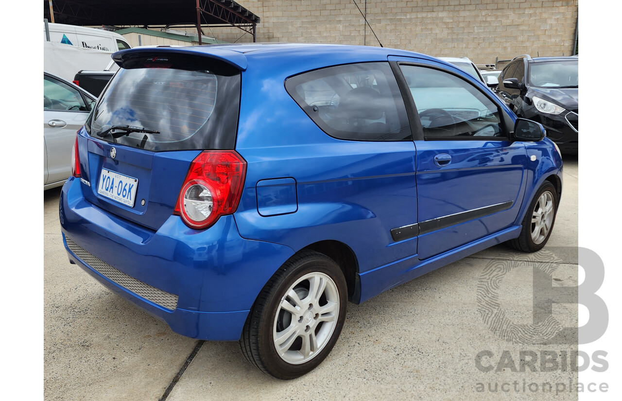 6/2010 Holden Barina  TK MY10 3d Hatchback Blue 1.6L