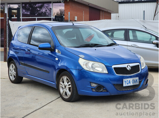 6/2010 Holden Barina  TK MY10 3d Hatchback Blue 1.6L