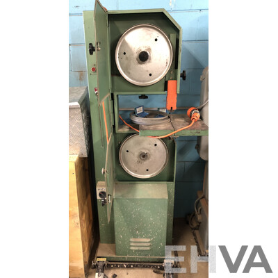 Steel Fast Band Saw on Metal Skid Plate