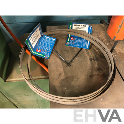Steel Fast Band Saw on Metal Skid Plate