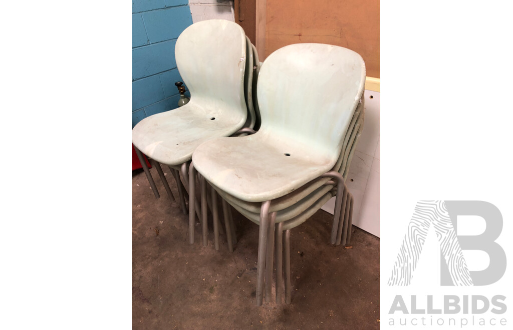 Molded Poly Chairs - Lot of Eight