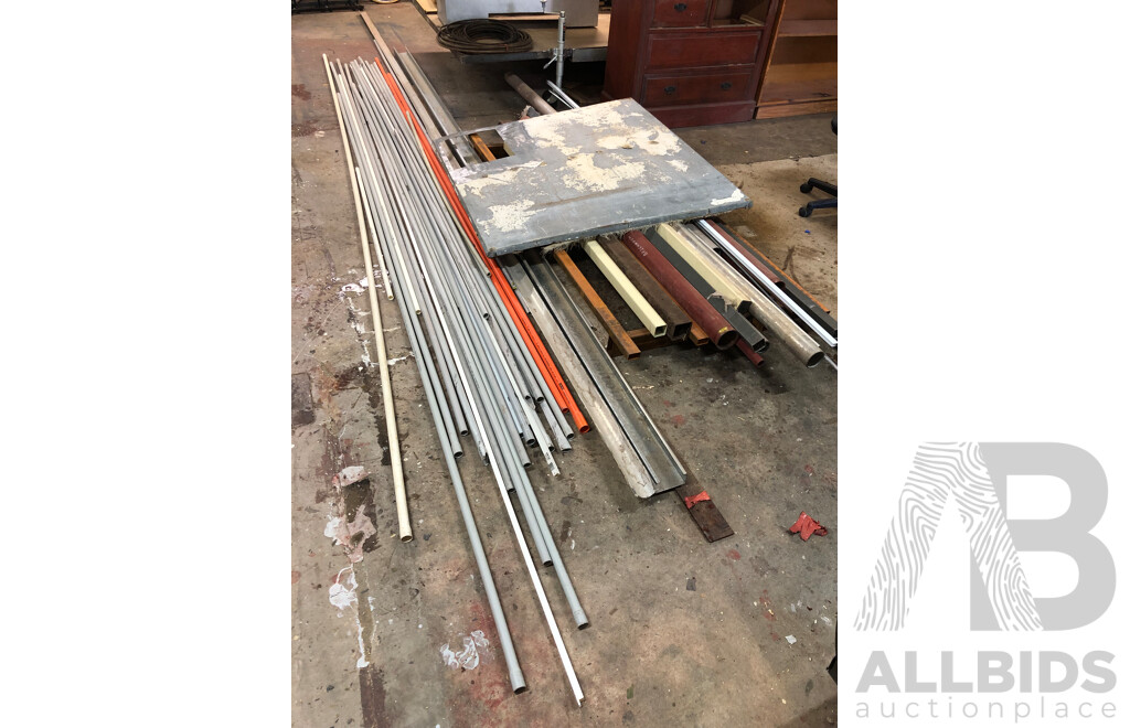 Selection of PVC Conduit and Metal Offcuts -