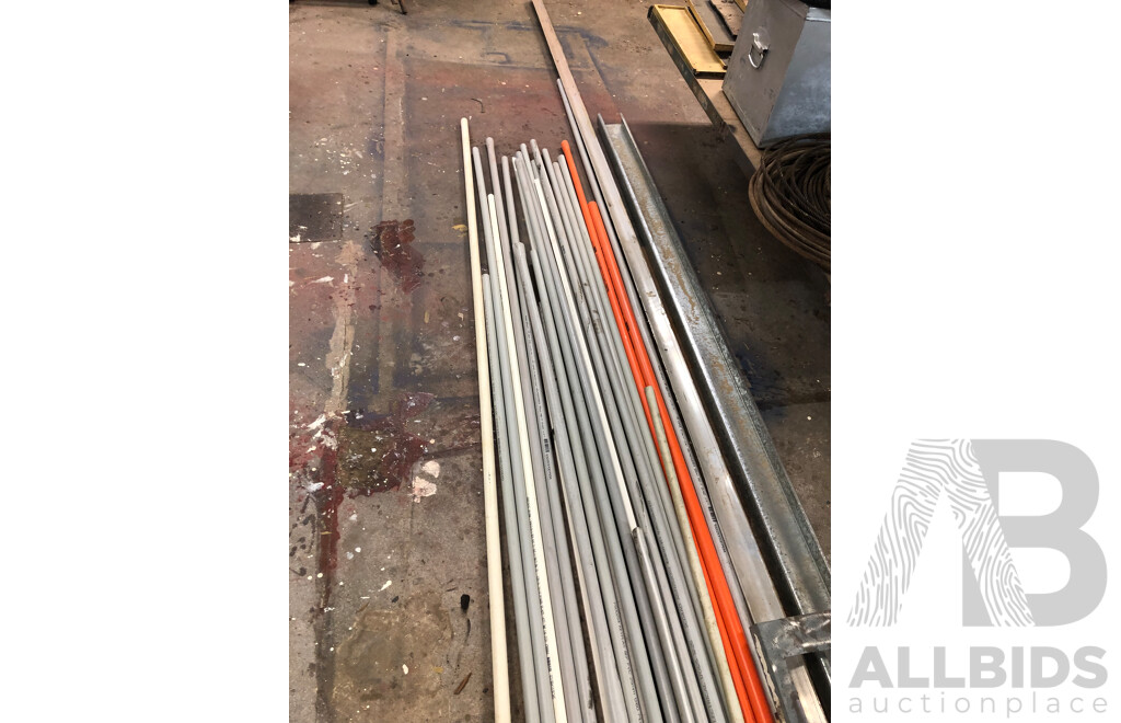 Selection of PVC Conduit and Metal Offcuts -