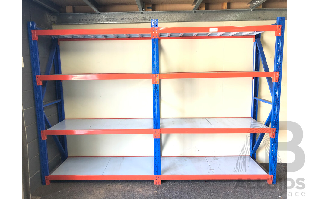 Two Bays of Commercial Shelving