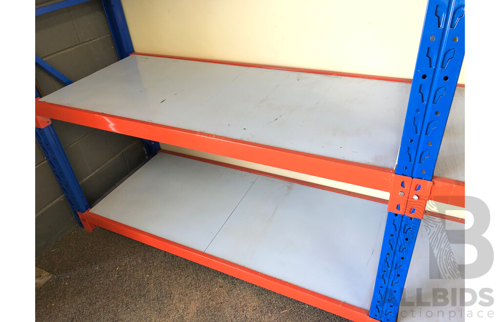 Two Bays of Commercial Shelving