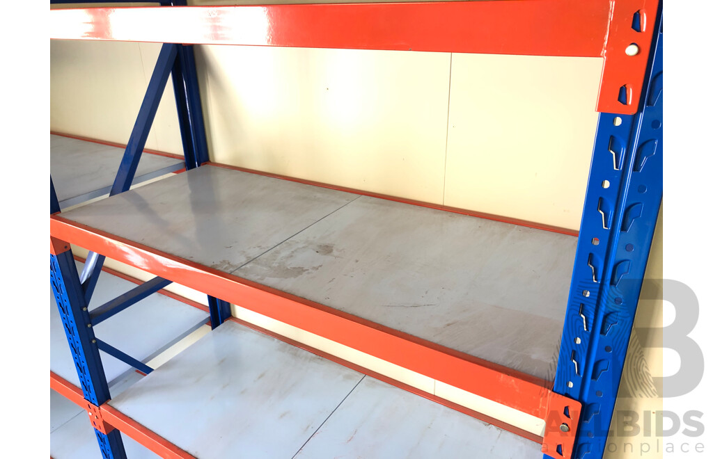 Two Bays of Commercial Shelving