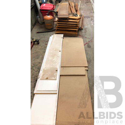 Seelction of Timber, MDF Panels and Pegboard Panels