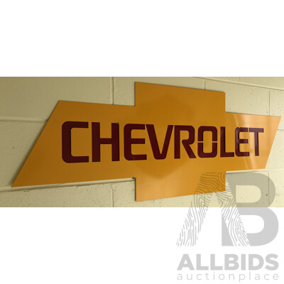 Pierced Metal Chevrolet Wall Plaque