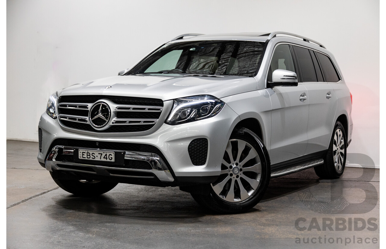 04/2016 Mercedes-Benz GLS350D 4MATIC (AWD) X166 4D Wagon Iridium Silver Metallic Turbo Diesel 3.0L - 7 Seats