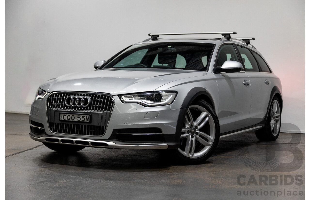 1/2014 Audi A6 Allroad Quattro LE 4GH MY14 4d Wagon Ice Silver Metallic Turbo Diesel 3.0L