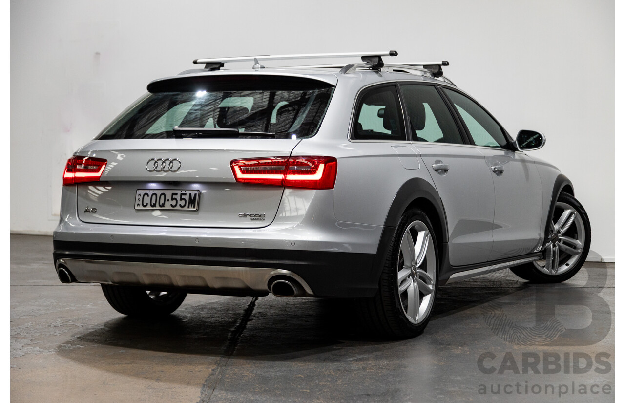 1/2014 Audi A6 Allroad Quattro LE 4GH MY14 4d Wagon Ice Silver Metallic Turbo Diesel 3.0L