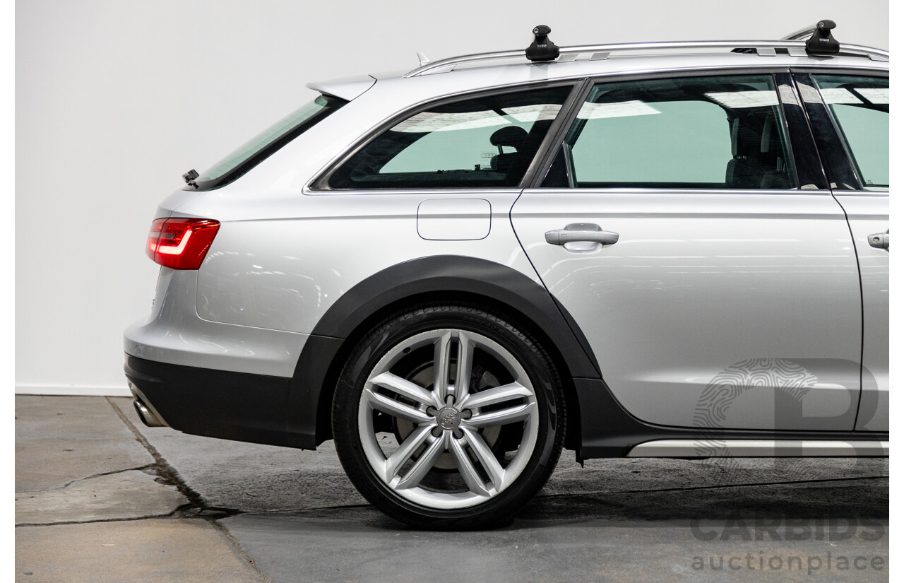 1/2014 Audi A6 Allroad Quattro LE 4GH MY14 4d Wagon Ice Silver Metallic Turbo Diesel 3.0L