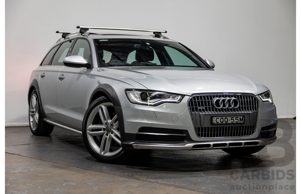 1/2014 Audi A6 Allroad Quattro LE 4GH MY14 4d Wagon Ice Silver Metallic Turbo Diesel 3.0L