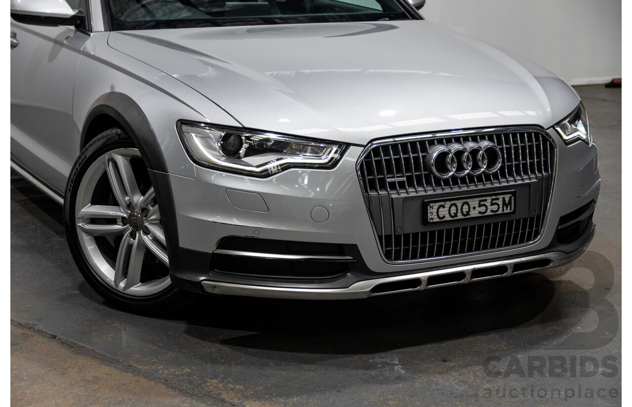 1/2014 Audi A6 Allroad Quattro LE 4GH MY14 4d Wagon Ice Silver Metallic Turbo Diesel 3.0L