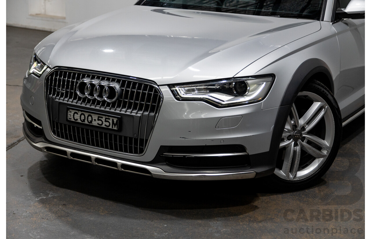 1/2014 Audi A6 Allroad Quattro LE 4GH MY14 4d Wagon Ice Silver Metallic Turbo Diesel 3.0L