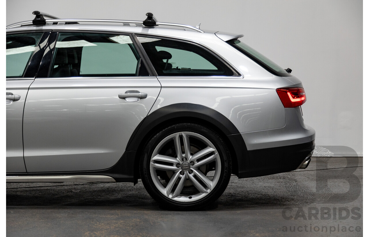 1/2014 Audi A6 Allroad Quattro LE 4GH MY14 4d Wagon Ice Silver Metallic Turbo Diesel 3.0L