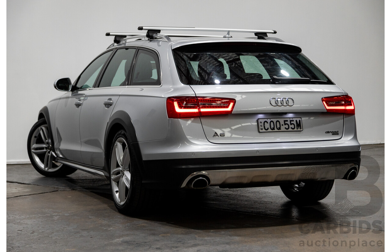 1/2014 Audi A6 Allroad Quattro LE 4GH MY14 4d Wagon Ice Silver Metallic Turbo Diesel 3.0L