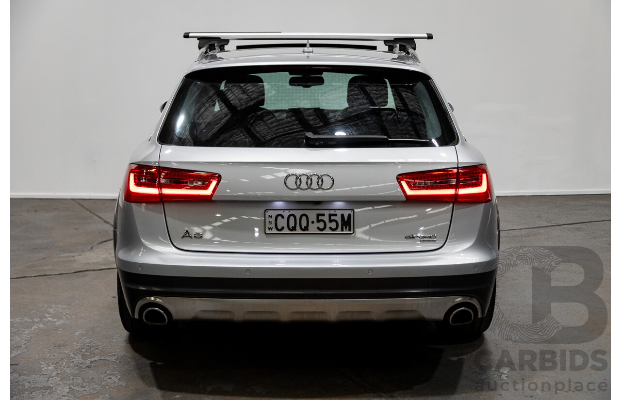 1/2014 Audi A6 Allroad Quattro LE 4GH MY14 4d Wagon Ice Silver Metallic Turbo Diesel 3.0L