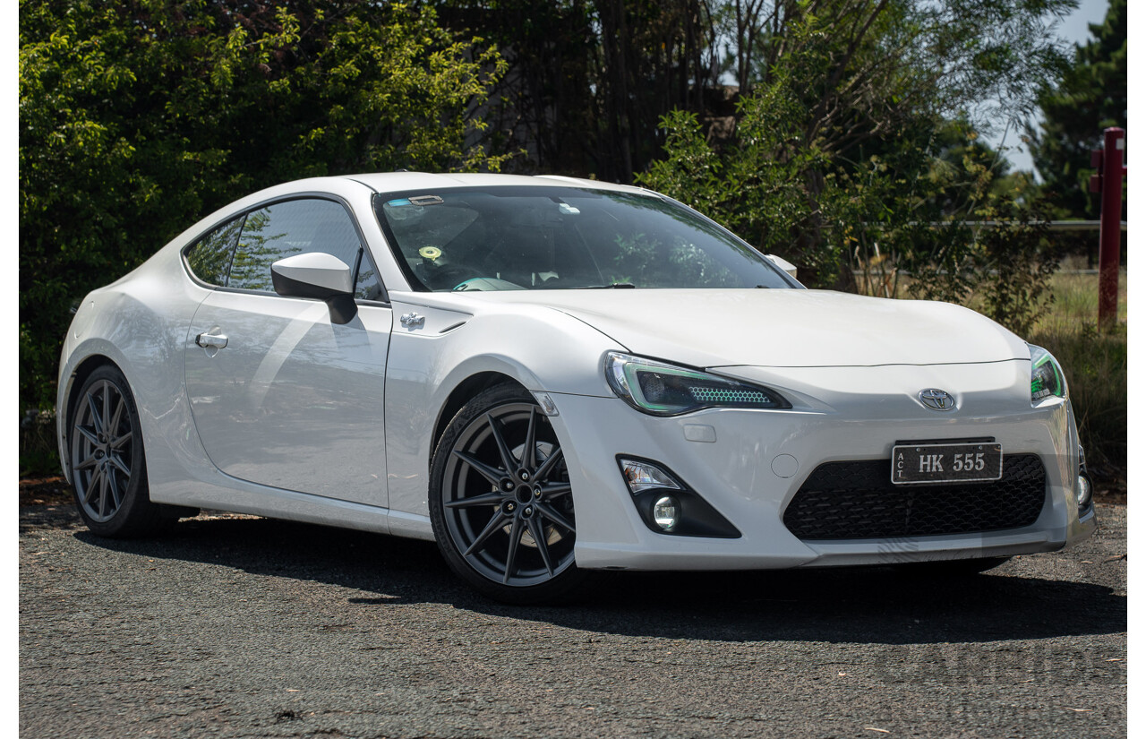 5/2013 Toyota 86 GTS ZN6 2d Coupe Pegasus White Metallic HKS Supercharged 2.0L - Modified